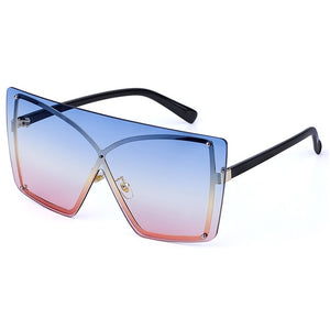 Oversized Rainbow Gradient Sunglasses