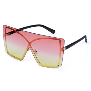 Oversized Rainbow Gradient Sunglasses